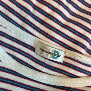 Blue & Red Striped T-Shirt